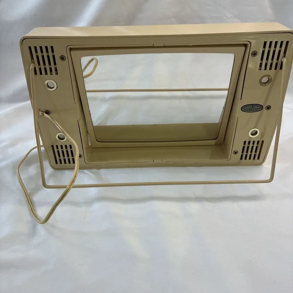 VTG 1970s Mirror Go Lightly Magnifying Lighted Makeup Mirror & Travel Case WORKS